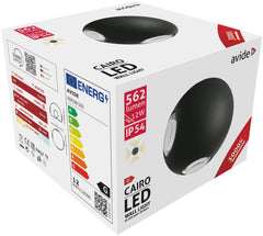 Avide Επιτοίχιο Φωτιστικό Εξωτερικού Χώρου Cairo 4 Way LED 12W Θερμό 3000K IP54