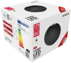 Avide Επιτοίχιο Φωτιστικό Εξωτερικού Χώρου Cairo 2 Way LED 6W Θερμό 3000K IP54