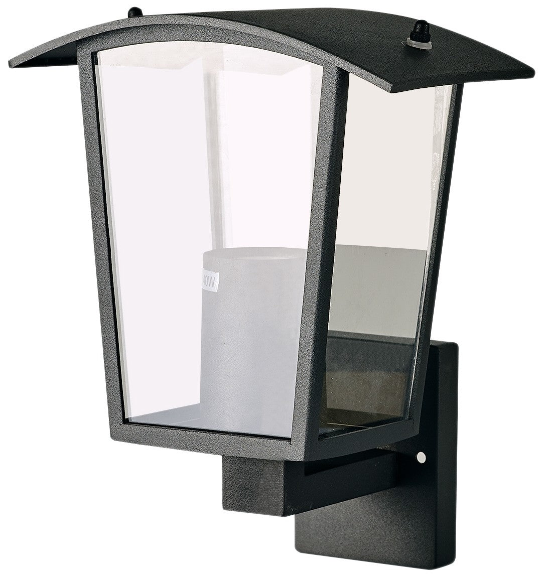 Avide Επιτοίχιο Φωτιστικό Εξωτερικού Χώρου Coronado 1xE27 IP44 Μαύρο