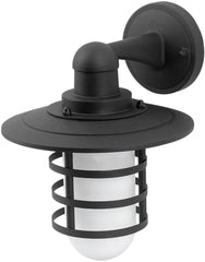 Avide Επιτοίχιο Φωτιστικό Εξωτερικού Χώρου Hermosa 1xE27 IP44 Μαύρο