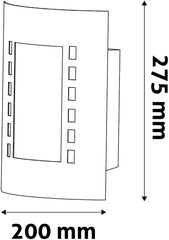 Avide Επιτοίχιο Φωτιστικό Εξωτερικού Χώρου Monterey 1xE27 IP44 Antracit
