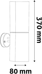 Avide Επιτοίχιο Φωτιστικό Εξωτερικού Χώρου Panama 1xE27 IP44 Σατέν Νίκελ Φωτοκύτταρο