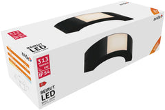 Avide Επιτοίχιο Φωτιστικό Εξωτερικού Χώρου Beirut 6W Λευκό 4000K IP54