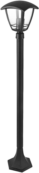 Avide Εξωτερικό Φωτιστικό Κήπου Κολώνα Aria 100cm 1xE27 IP44 Μαύρο