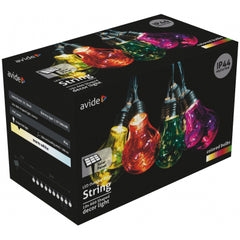 Avide Εξωτερική Πολύχρωμη Ηλιακή Γιρλάντα με Διαφάνεια 5m IP44 1.2V