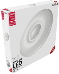 Avide LED Μοντέρνα Πλαφονιέρα Οροφής Apollo 24W 410x70mm Θερμό 3000K