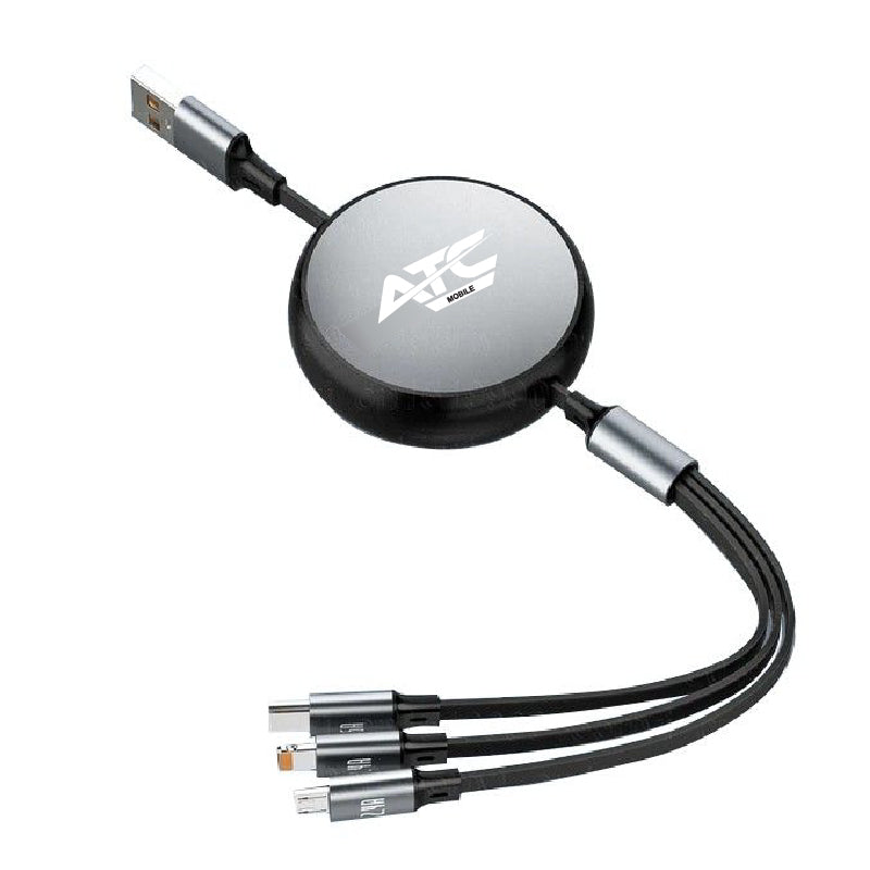 ATC-C3in1 Καλώδιο Πολλαπλής Φόρτισης Lightning Type-C Micro