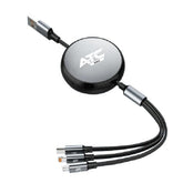 ATC-C3in1 Καλώδιο Πολλαπλής Φόρτισης Lightning Type-C Micro