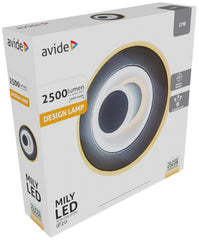 Avide Επιτοίχια Μοντέρνα Πλαφονιέρα Oyster Mily mini 3 Επιλογές Φωτισμού