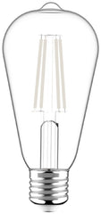 Avide Λάμπα LED Λευκή Filament ST64 3.8W E27 WW 2700K