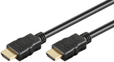 Goobay Καλώδιο HDMI Ethernet Υψηλής Ταχύτητας 4K/60Hz 18Gbit/s Μαύρο 1,5m 80102