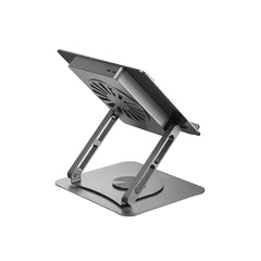 XO C182 Μεταλλική Αναδιπλούμενη Βάση Laptop με Ανεμιστήρα