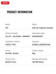 XO C48 Ενσωματωμένη Bάση Αυτοκινήτου Aναρρόφησης