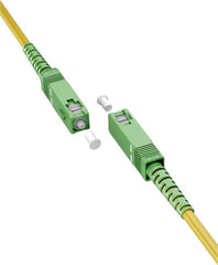 Goobay Καλώδιο Οπτικής FTTH Ίνας Μονής Λειτουργίας OS2 Κίτρινο 10μ