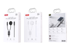 XO CX030 Αντάπτορας Type-C σε Type-C & Καλώδιο Φόρτισης Ρολογιού Λευκό