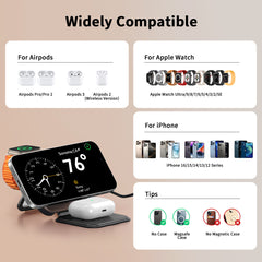 XO CX035 Πτυσσόμενος 3-σε-1 Μαγνητικός Ασύρματος Φορτιστής