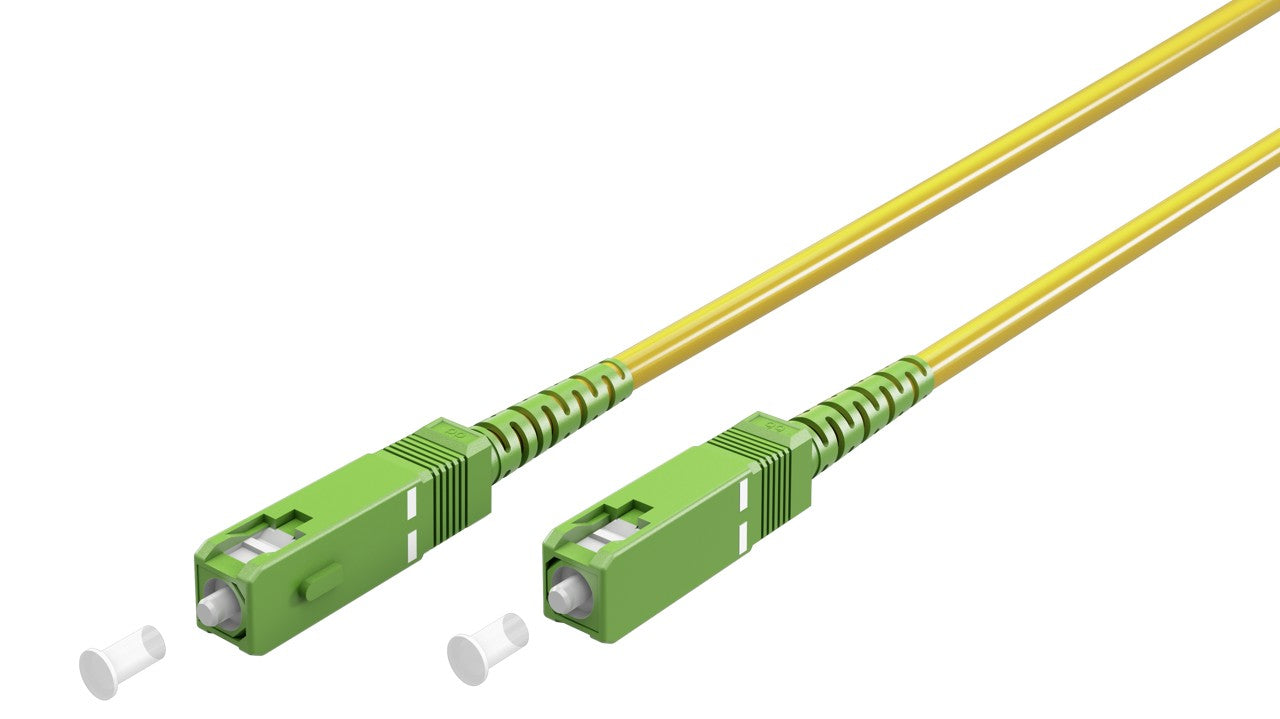 Goobay Καλώδιο Οπτικής FTTH Ίνας Μονής Λειτουργίας OS2 Κίτρινο 10μ