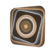 Avide Design Μοντέρνα Πλαφονιέρα Οροφής Oyster Nicole 95W(47,5+47,5) με RF Χειριστήριο