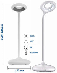 Avide LED Φωτιστικό Γραφείου Minimal Λευκό 4W