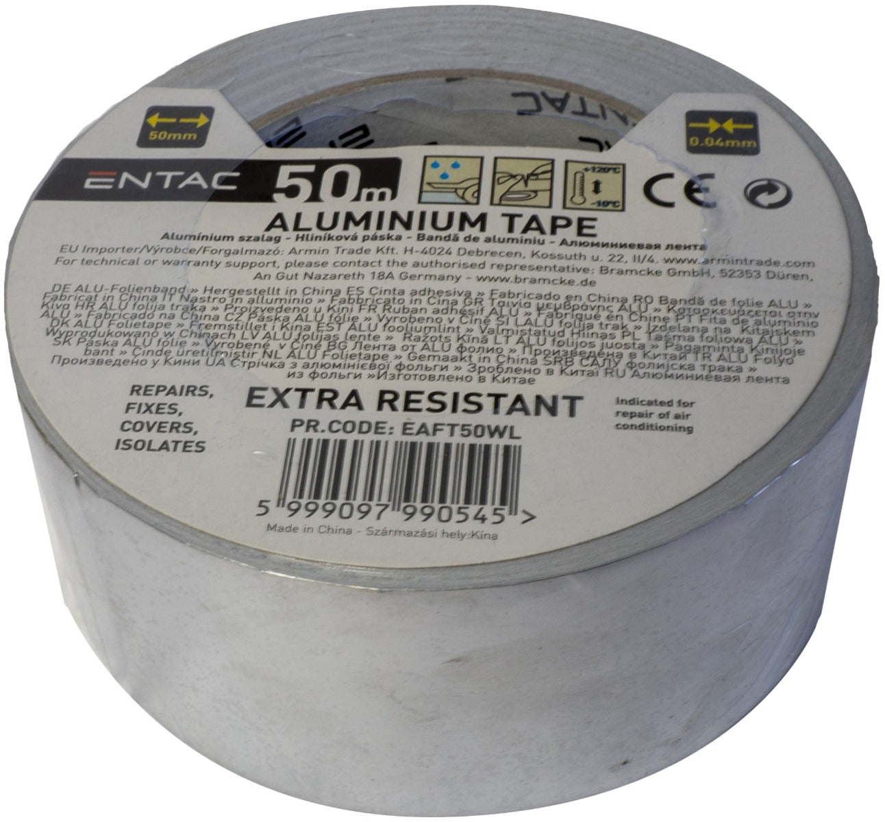 Entac Ταινία Φύλλου Αλουμινίου 0.04x50mm 50m