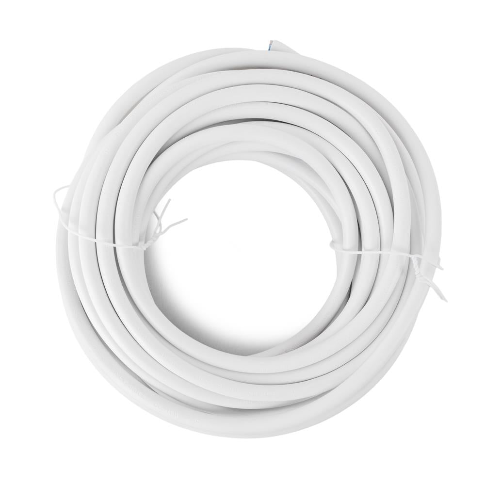 Entac Καλώδιο H05VV-F 3G1.5 10m Λευκό