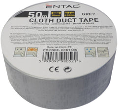 Entac Μονωτική Ταινία Cloth 0.18x50mm Γκρι 50m