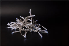 Entac Χριστουγεννιάτικα Λαμπάκια IP44 48 LED με Χρονοδιακόπτη Ψυχρό 4m