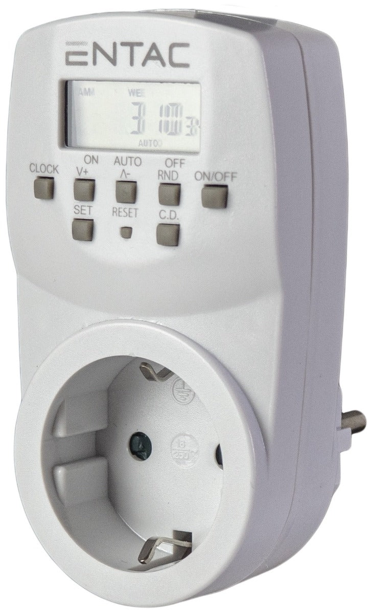 Entac Ψηφιακός Χρονοδιακόπτης 7 Μέρες 128 Προγράμματα
