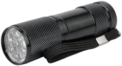 Entac Φακός 1W 9LED ALU Μαύρο 3xAAA (περιλαμβάνονται)