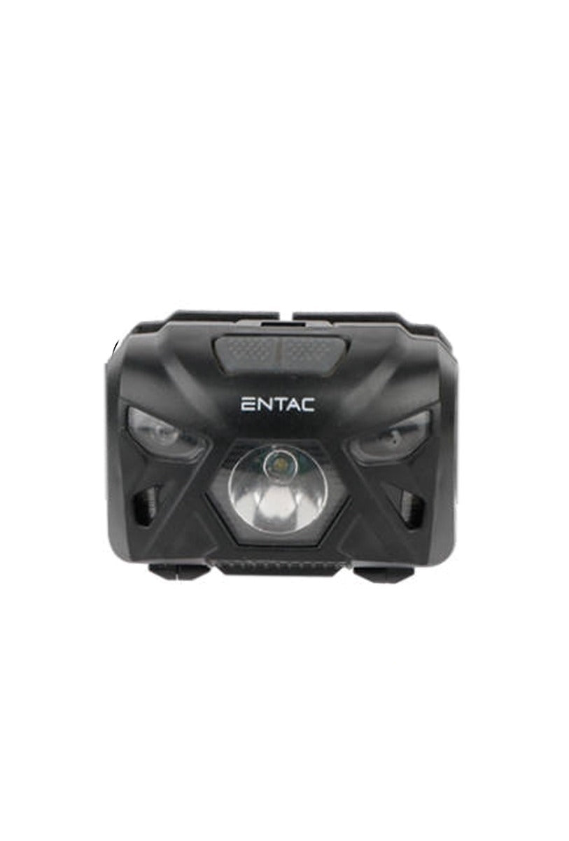 Entac Φακός Κεφαλής 5W Με Αισθητήρα Κίνησης XPE & Κόκκινο Φως Μαύρος