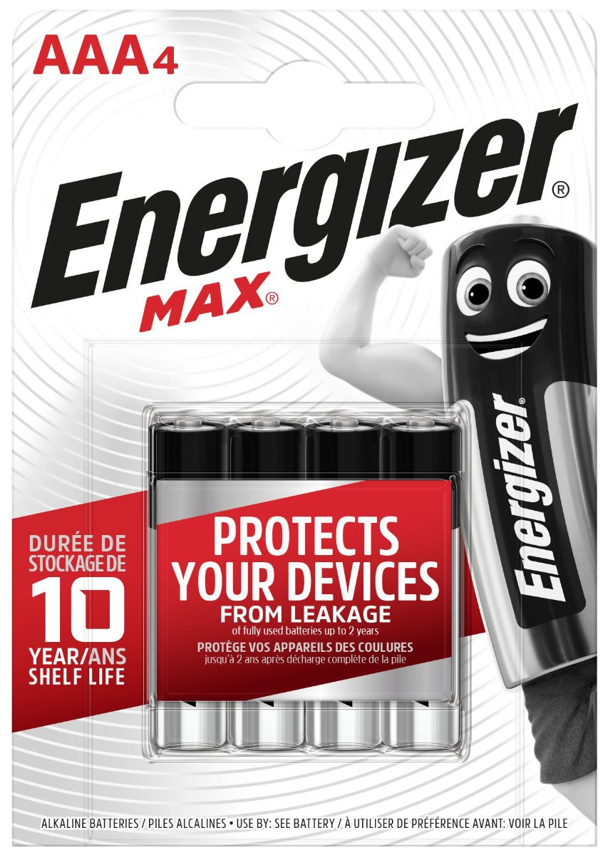 Energizer Μπαταρίες Max Αλκαλικές AAA (4τμχ)