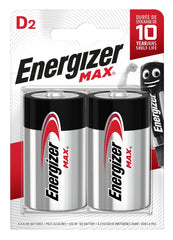Energizer Μπαταρίες Max Αλκαλικές D (2τμχ)