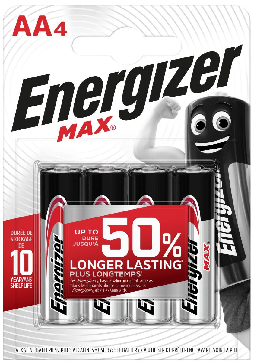 Energizer Μπαταρίες Max Αλκαλικές AA (4τμχ)