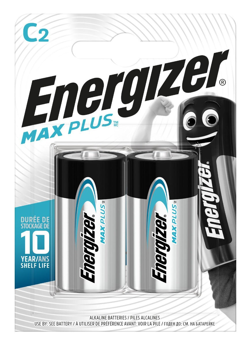 Energizer Μπαταρίες Max Plus Αλκαλικές C (2τμχ)