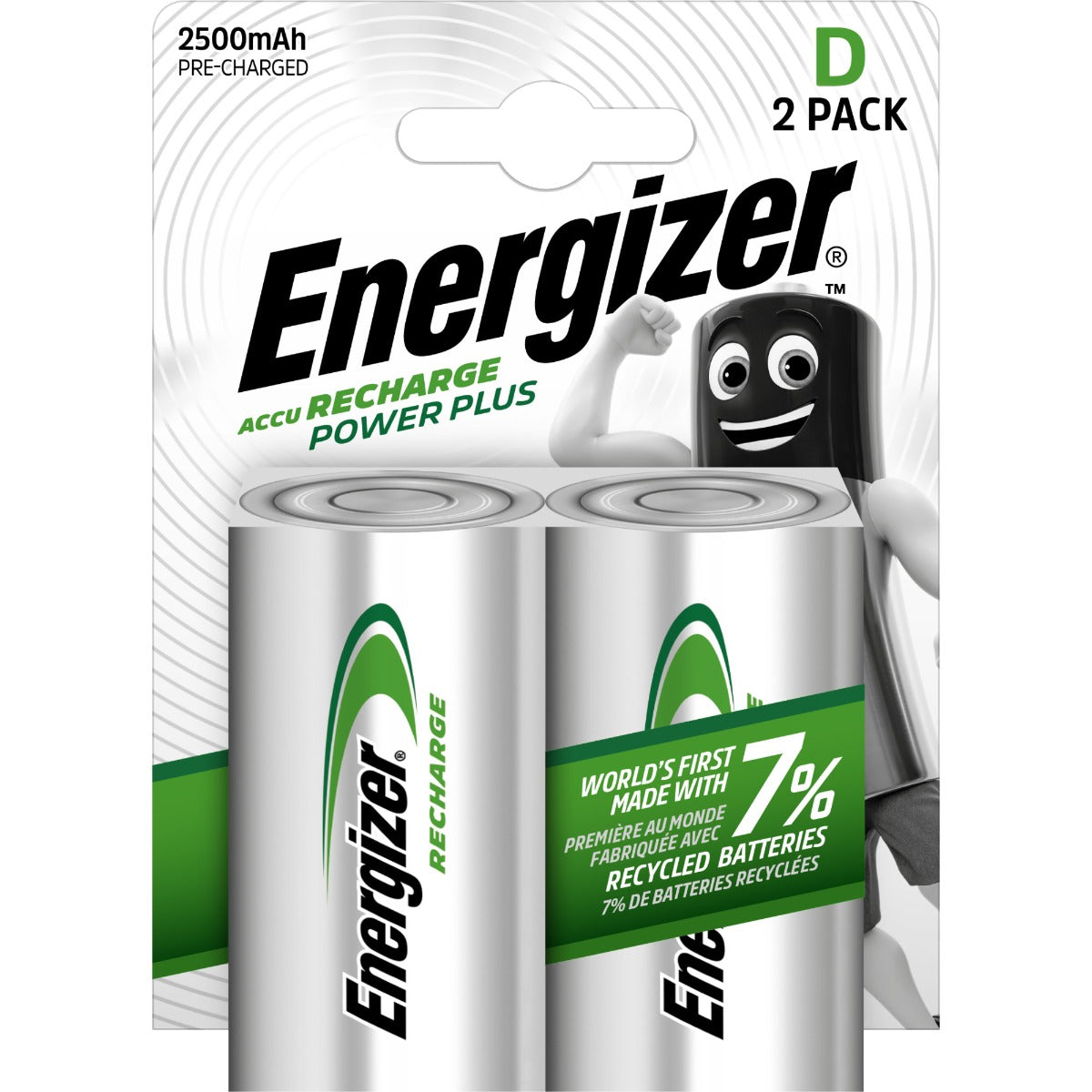ENERGIZER Μπαταρίες Power Plus D R20 BL2