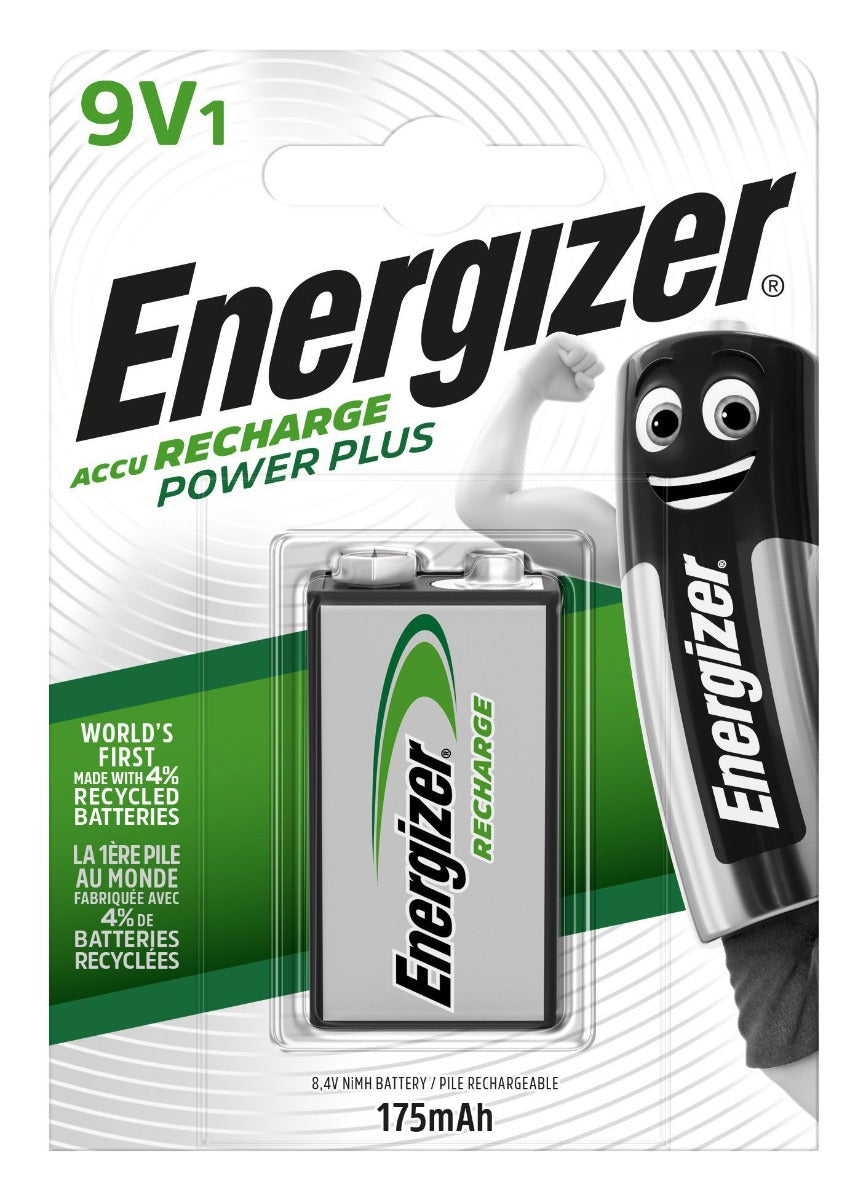 Energizer Επαναφορτιζόμενη Μπαταρία Power Plus HR22 9V 175mAh (1τμχ)