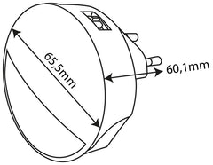Entac Φωτάκι Νυκτός 0.8W CDS με Αισθητήρα Dusk to Dawn