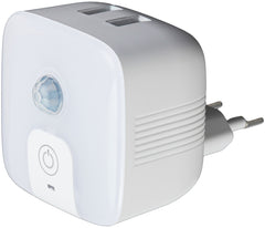 Entac Φωτάκι Νυκτός 3000K PIR with 2 USB Ports