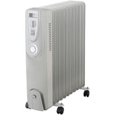 Entac Καλοριφέρ Λαδιού 11 Φετών 2500W Λευκό με Χρονοδιακόπτη