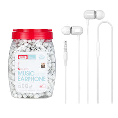 XO EP31 Ακουστικά Handsfree 80τμχ/Μπουκάλι Λευκά