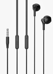 XO EP39 Ακουστικά Handsfree Half In-ear 1.15m Μαύρα