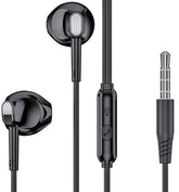 XO EP52 Μεταλλικά Ακουστικά Handsfree in-ear 3.5mm Μαύρα