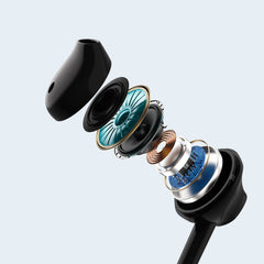 XO EP52 Μεταλλικά Ακουστικά Handsfree in-ear 3.5mm Μαύρα