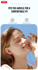 XO EP57 Ακουστικά Handsfree in-ear 3.5mm Μαύρα