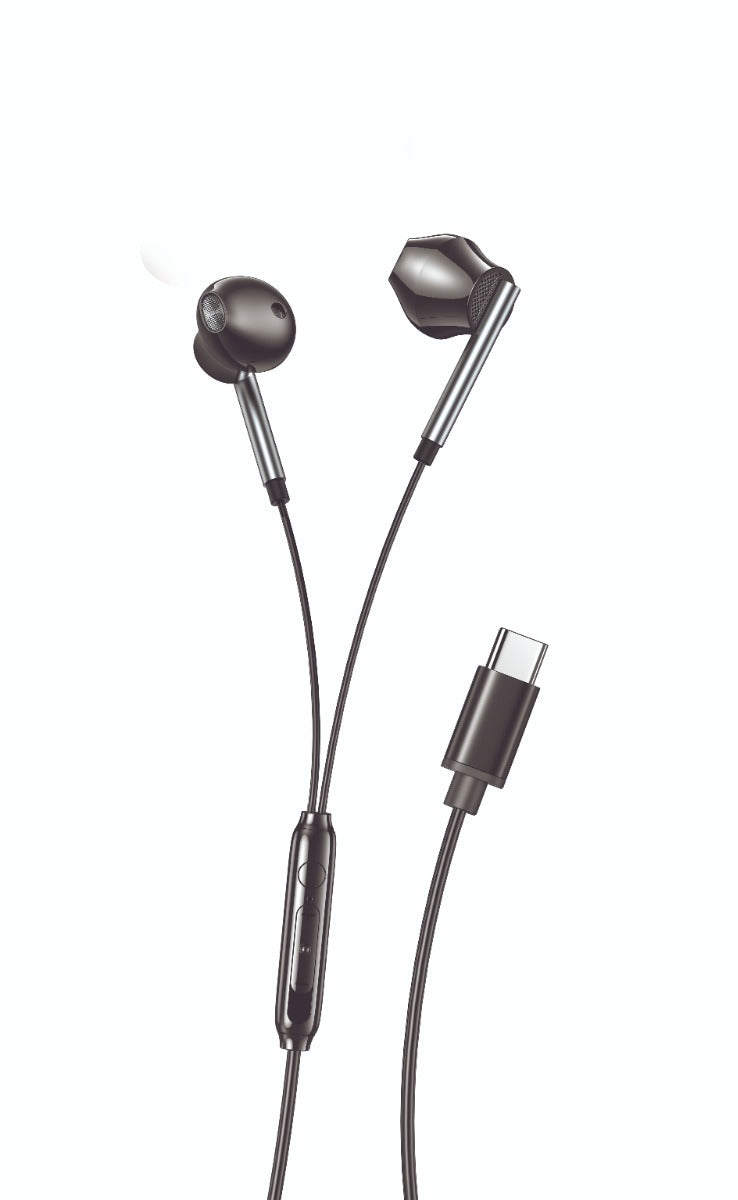 XO EP66 Επίπεδα Ακουστικά Handsfree Ψηφιακής Αποκωδικοποίησης Crescent Type-C