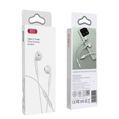 XO EP72 Ακουστικά Original Series 2ης Γενιάς Type-C Ψηφιακής Αποκωδικοποίησης Half In ear Λευκά