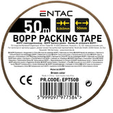 Entac Ταινία Συσκευασίας 0.045x50mm Καφέ 50m
