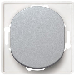 EON E605.S Μονοπολικός Διακόπτης Χωρίς Πλαίσιο Κάλυψης Ασημί