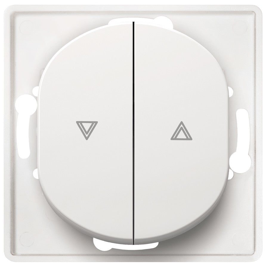 EON E6075.0 Διακόπτης Κουμπί για Ρολά Χωρίς Πλαίσιο Κάλυψης Λευκός