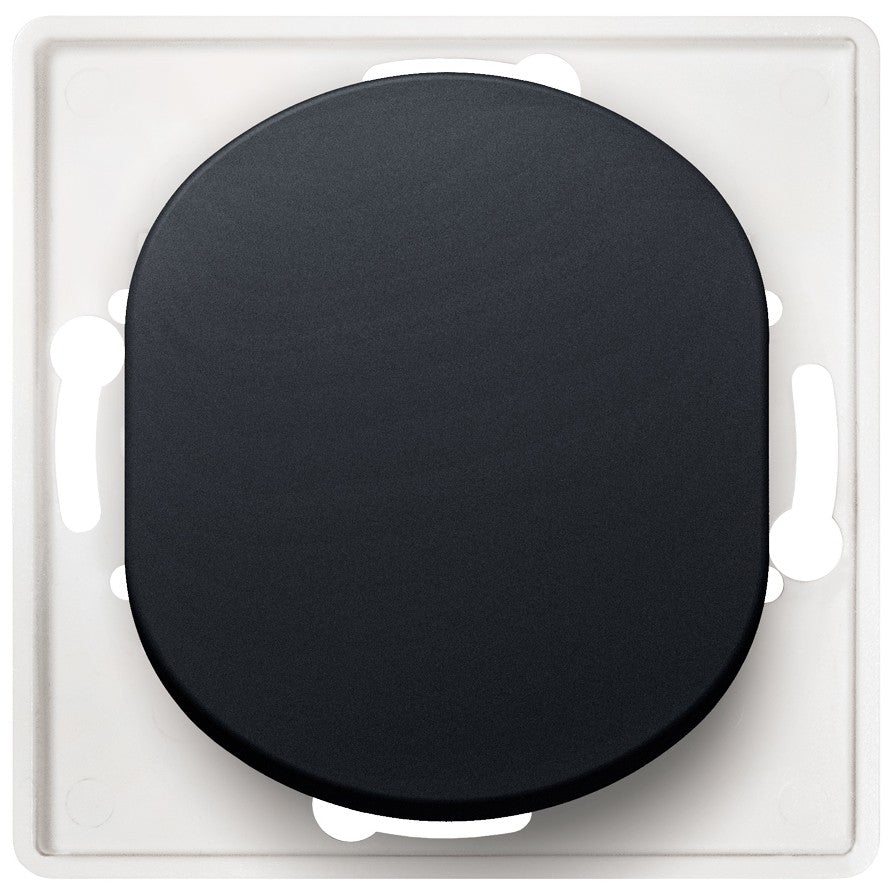 EON E607.E1 Εναλλακτικός Διακόπτης Χωρίς Πλαίσιο Κάλυψης με Μαλακή Αφή Μαύρος